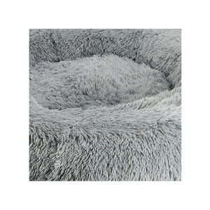 Arlee Shaggy Donut Memory Foam Calming Bed Charcoal