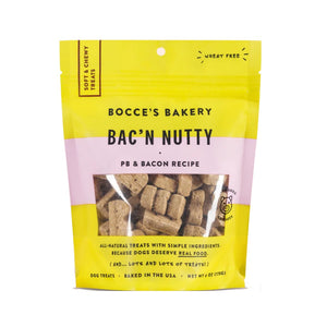 Bocce's Bakery Soft & Chewy Bac'N Nutty Recipe 6oz