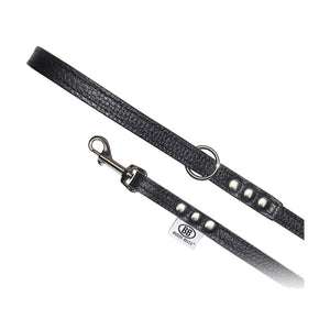 Buddy Belt Premium All Leather Leash Black