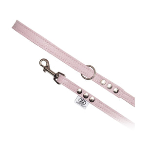 Buddy Belt Premium All Leather Leash Pink