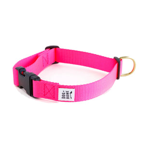 Dog+Bone Adjustable Snap Collar Pink