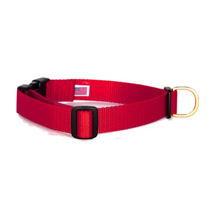 Dog+Bone Adjustable Snap Collar Red