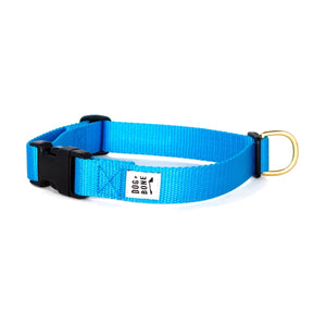 Dog+Bone Adjustable Snap Collar Blue
