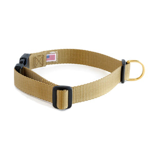 Dog+Bone Adjustable Snap Collar Gold