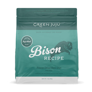 Green Juju Bison Recipe Freeze Dried Dog Food 14oz