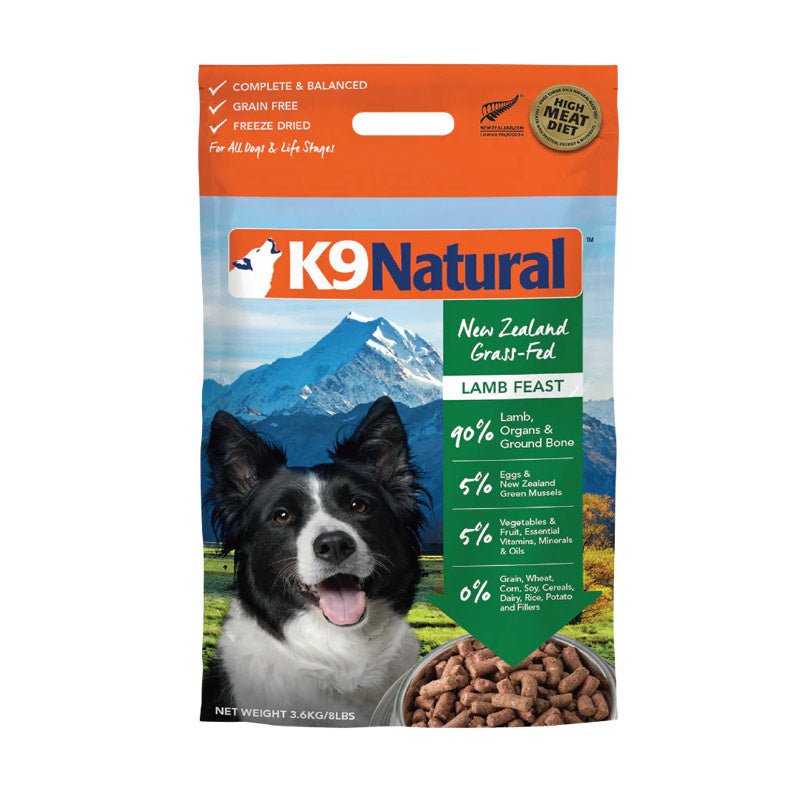 K9 Natural Freeze Dried Lamb Dog Food Furly s Pet Supply