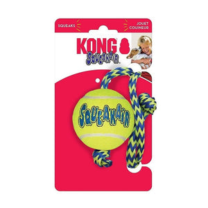 Kong AirDog Squeak Air Ball with Rope