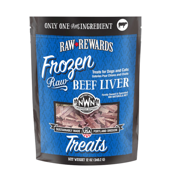 Northwest Naturals Frozen Raw Beef Liver Treats 12oz