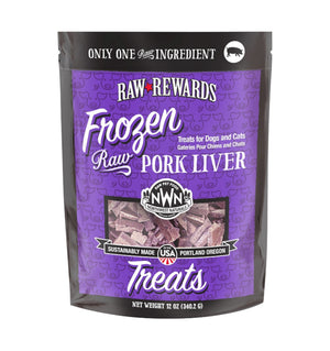 Northwest Naturals Frozen Raw Pork Liver Treats 12oz