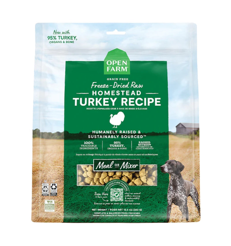 Open Farm Homestead Turkey Freeze Dried Raw Recipe Furly's Pet Supply