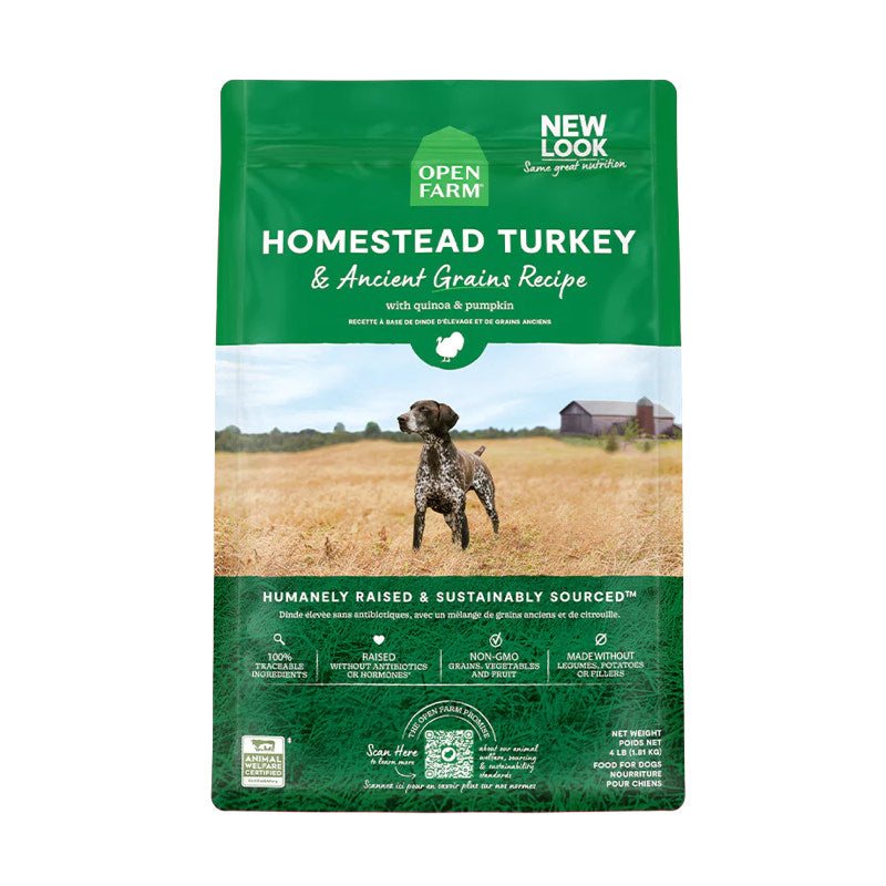 Open Farm Homestead Turkey Ancient Grains Dry Dog Food – Furly's