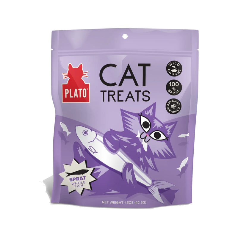 Plato Baltic Sprat Whole Fish Cat Treats 2.5oz – Furly's Pet Supply
