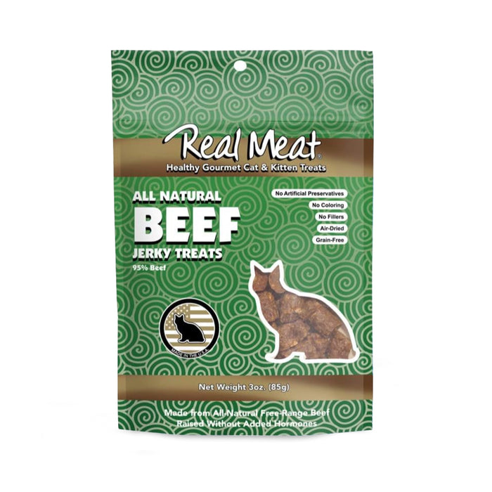 Real Meat Co. Air-Dried Beef Jerky Cat Treats 3oz
