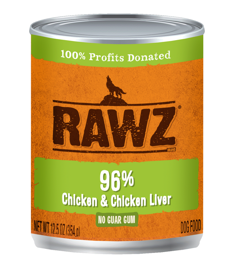 Rawz 96 Chicken Chicken Liver Pate Dog Food Can Furly s Pet