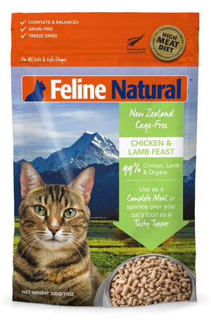 Feline Natural Freeze-Dried Chicken & Lamb Cat Food