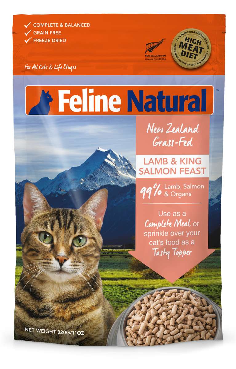 Feline Natural Freeze Dried Lamb Salmon Feast Cat Food Furly s