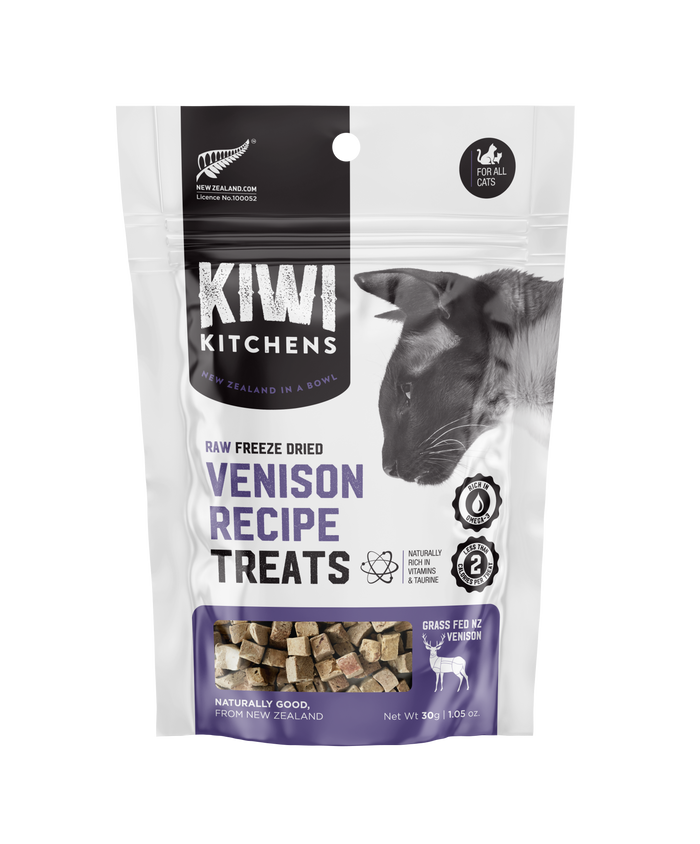 Kiwi Kitchens Cat Raw Freeze-Dried Venison Treats 1.05oz