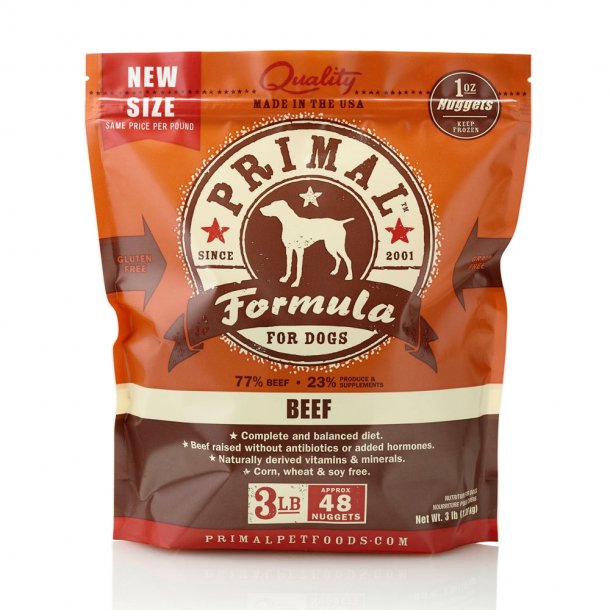 Primal Frozen Raw Beef Dog Food Furly s Pet Supply