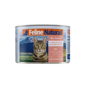 Feline Natural Lamb & King Salmon Cat Food Can 6oz
