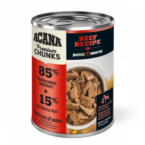 Acana Premium Chunks Beef Recipe in Bone Broth