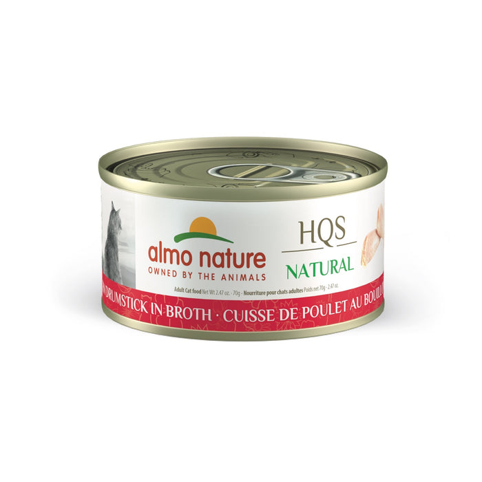 Almo Nature HQS Natural Chicken Drumstick in Broth 2.47oz