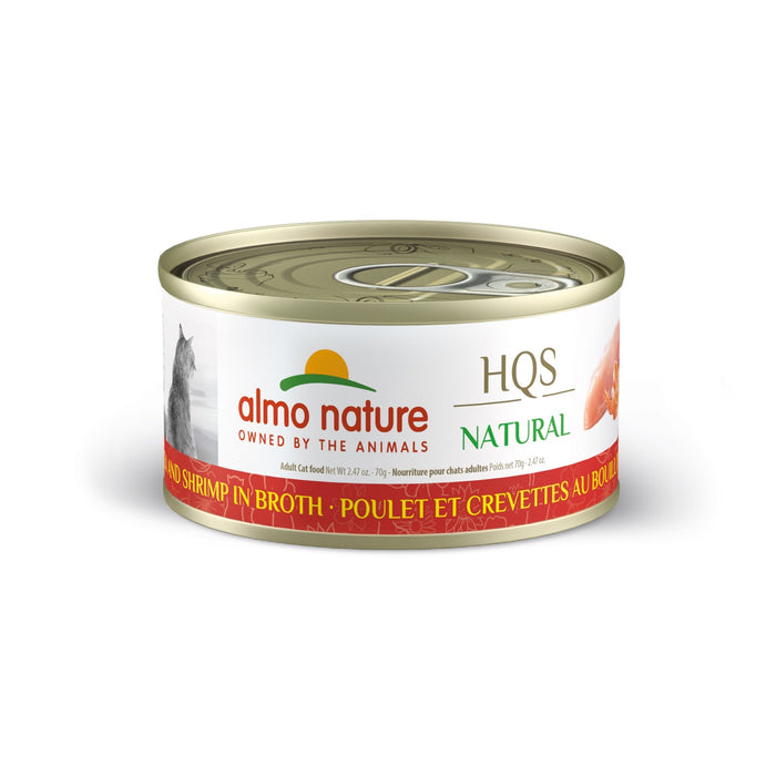 Almo Nature HQS Natural Chicken & Shrimp in Broth 2.47oz