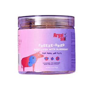 Arya Sit! Freeze-Dried Beef Liver with Blueberry 2.5oz