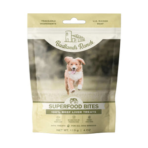 Badlands Ranch Beef Liver Freeze-Dried Raw Treats 4oz