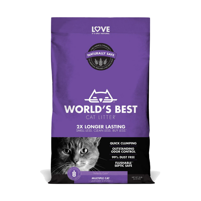 World's Best Multiple Cat Lavender Litter