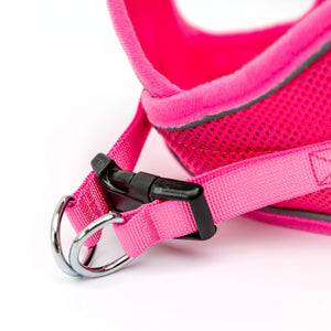 Bark Appeal Step-In Mesh Harness Pink