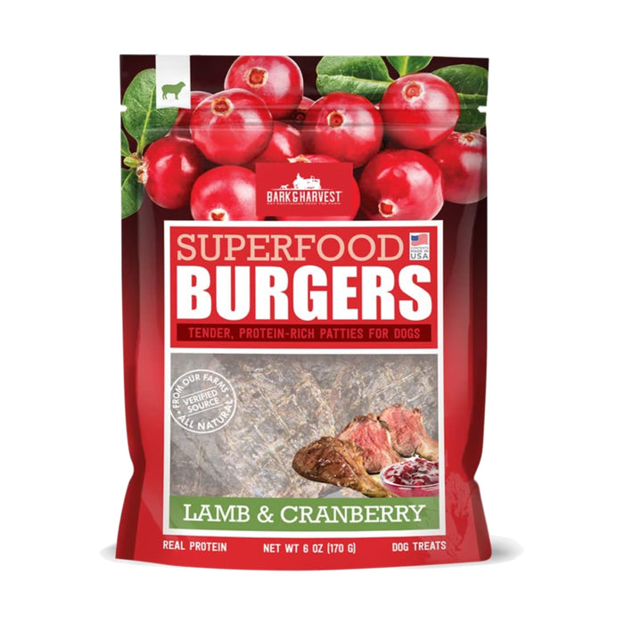 Bark Harvest Superfood Burgers Lamb & Cranberry 6oz