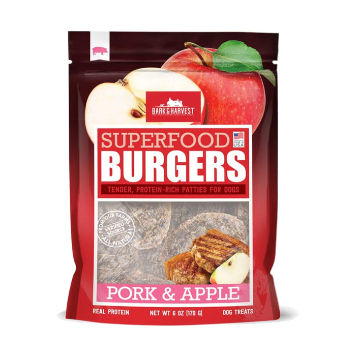 Bark Harvest Superfood Burgers Pork & Apple 6oz