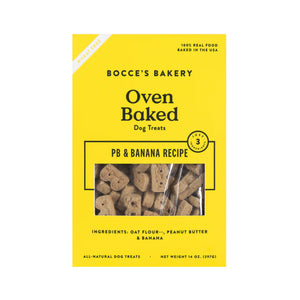 Bocce's Bakery Oven Baked Peanut Butter Banana Biscuits 14oz