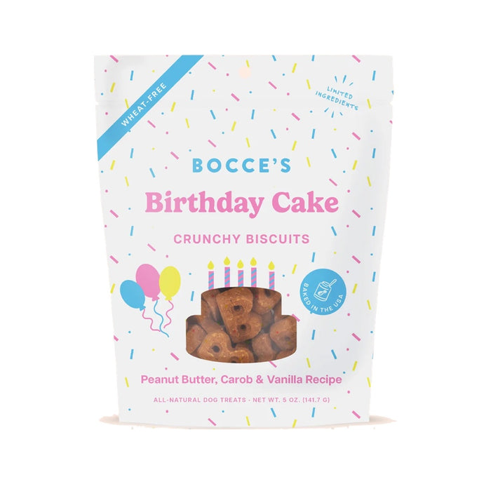 Bocce's Bakery Birthday Cake Biscuits 5oz