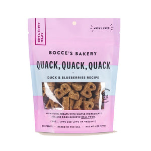 Bocce's Bakery Soft & Chewy Quack Quack Recipe 6oz