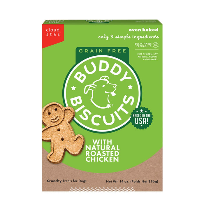 Buddy Biscuits Grain-Free Rotisserie Chicken Oven Baked Dog Treats 14oz
