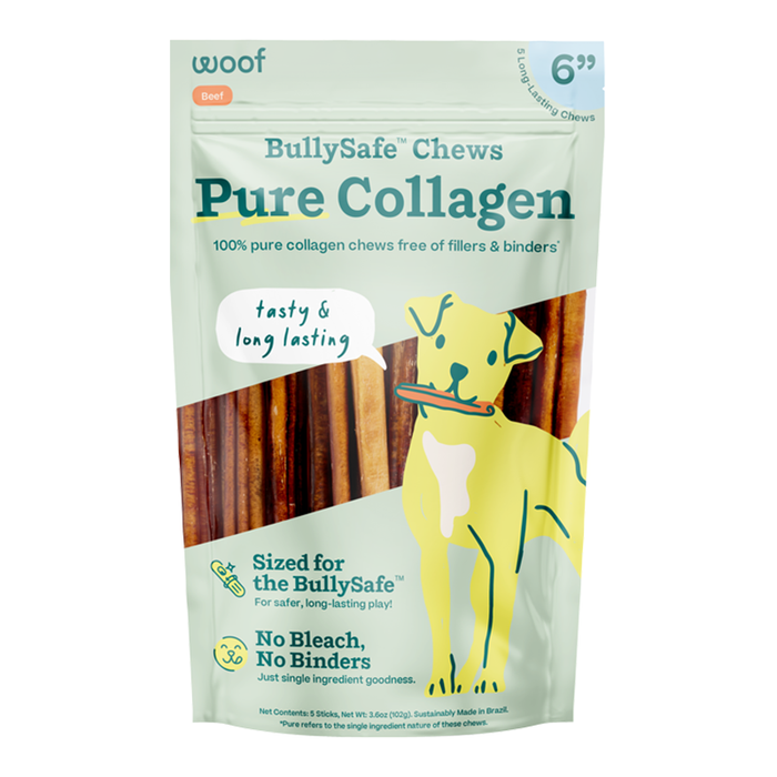 Woof BullySafe All-Natural Collagen Chew 6" (5 count)