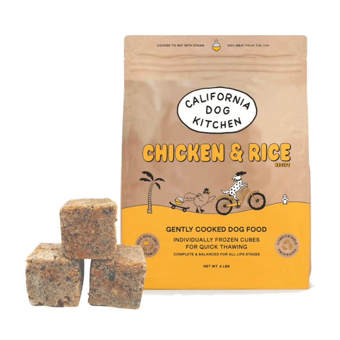 California Dog Kitchen Chicken & Rice Recipe Gently Cooked Dog Food