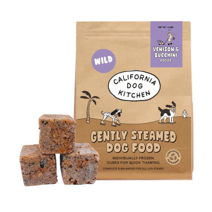 California Dog Kitchen Venison & Zucchini Recipe Gently Cooked Dog Food