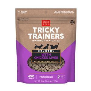 Cloud Star Tricky Trainers Crunchy Chicken Liver 8oz