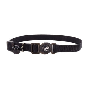 Coastal Safe Cat Snag-Proof Breakaway Collar with Bell Black