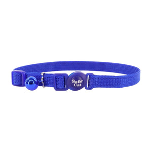 Coastal Safe Cat Snag-Proof Breakaway Collar with Bell Blue