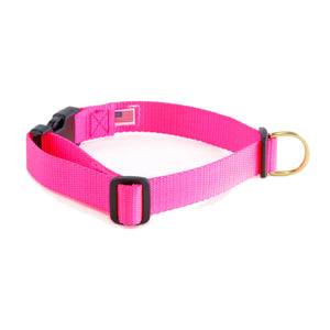 Dog+Bone Adjustable Snap Collar Pink