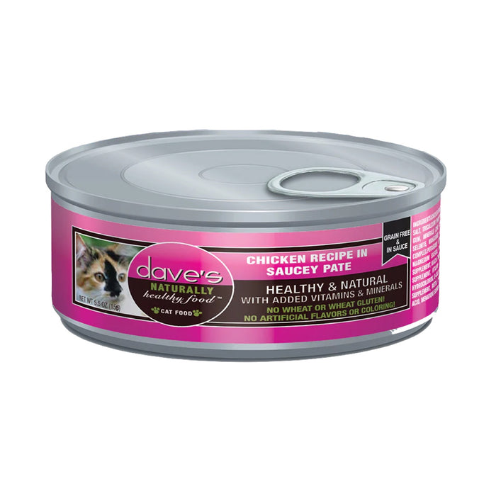 Dave's Saucy Pate Chicken Recipe Canned Cat Food