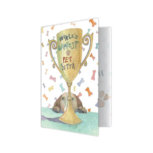 Dog Speak "World's Greatest Pet Sitter Card