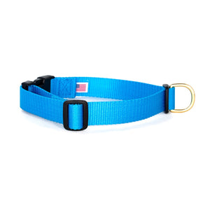Dog+Bone Adjustable Snap Collar Blue