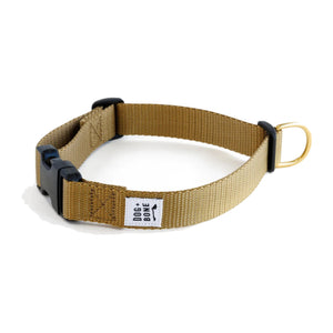 Dog+Bone Adjustable Snap Collar Gold