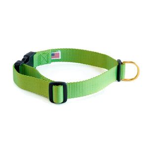 Dog+Bone Adjustable Snap Collar Greenery (Lime Green)