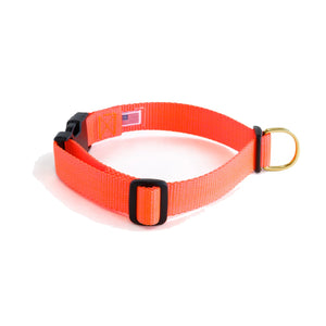 Dog+Bone Adjustable Snap Collar Lava Orange