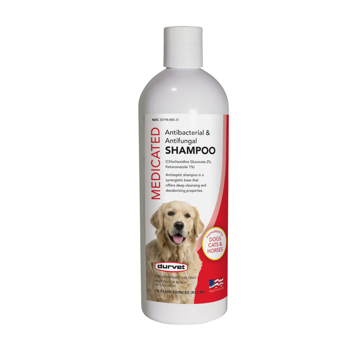 Durvet Medicated Antibacterial & Antifungal Shampoo 16oz